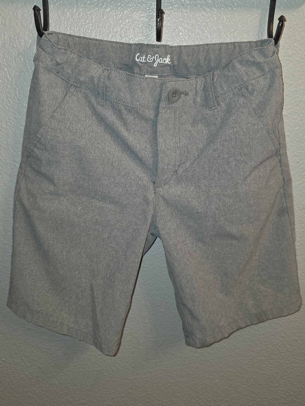 Cat & Jack Boy's Light Gray Flat Front Shorts